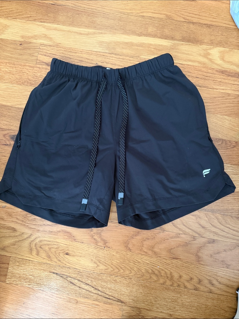 Fabletics XS Lined Men's Black Athletic Shorts with Drawstring